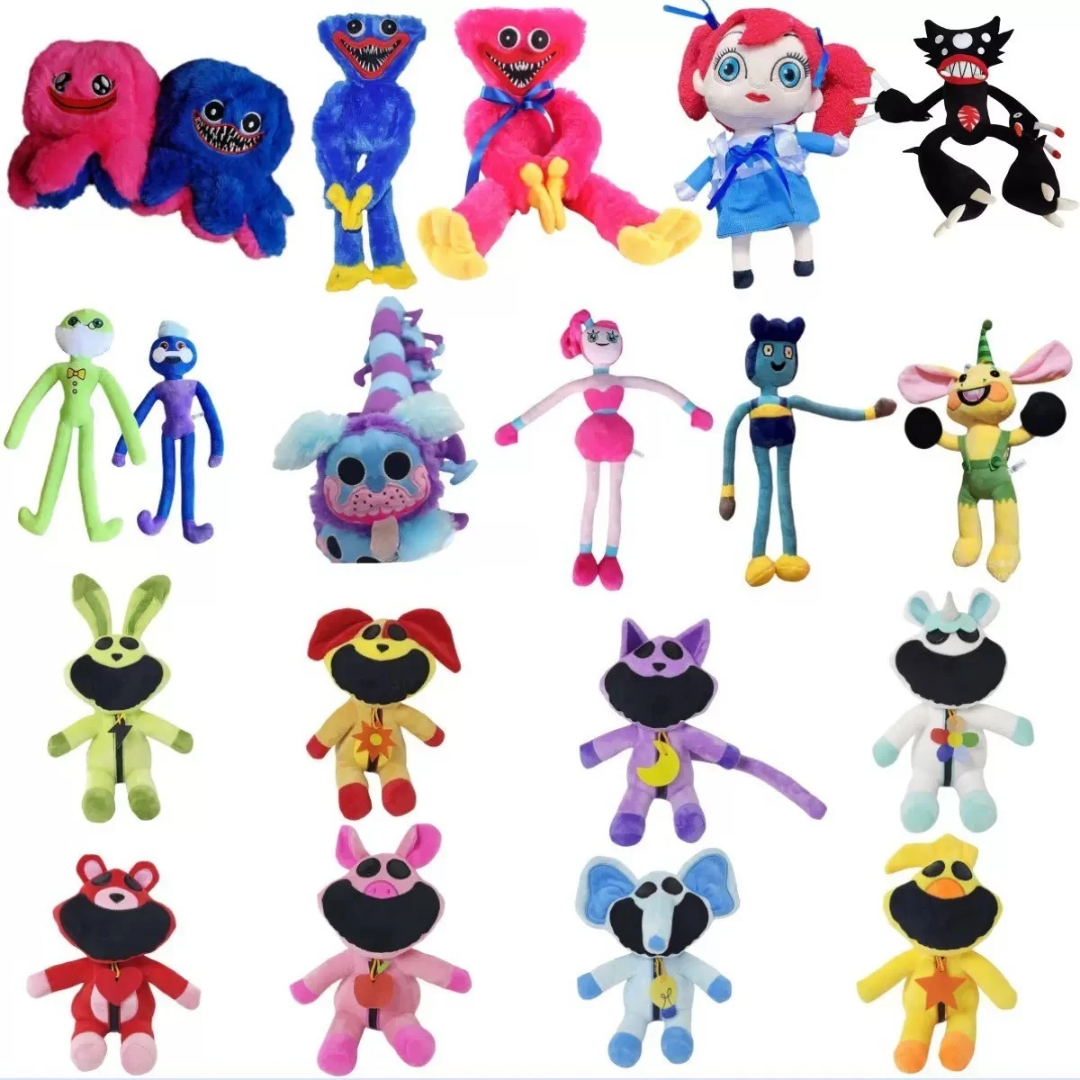 POPPY PLAYTIME Kawaii Poppy Playtimes Series Peluche créative et mignonne en forme de dessin animé, douce, exquise et respectueuse de la peau, cadeau d'anniversaire