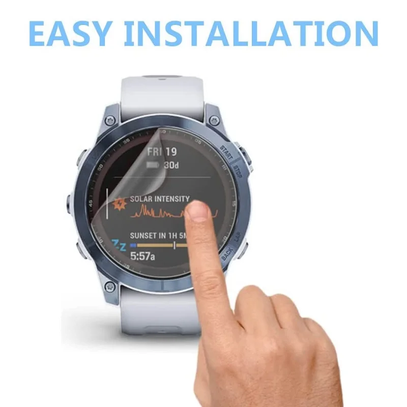 10 шт. мягкая гидрогелевая защитная пленка из ТПУ для Garmin Fenix 7/Fenix 7s Solar/Fenix 7X с сапфировым стеклом, защитная пленка для экрана умных часов