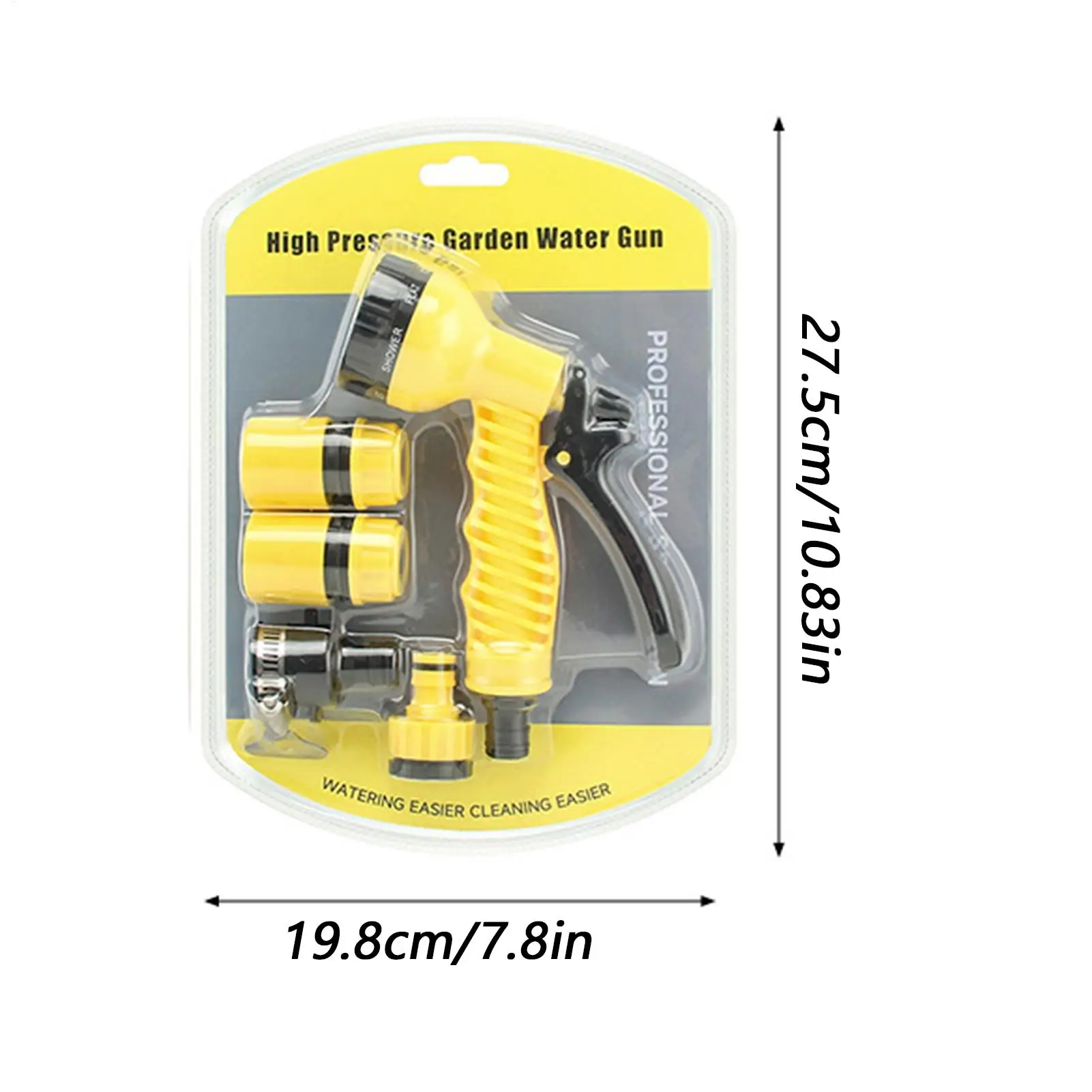 ガーデンホースノズル コンフォートグリップ ガーデニングアクセサリー ホースヘッドスプレーヤー 芝生用 屋外 庭 パティオ 洗車用