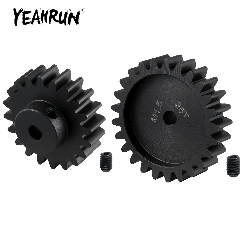 

Стальной мотор-шестерня YEAHRUN M1.5 20T/25T 40Cr для обновленных деталей X-Maxx 1/5 RC Monster Truck