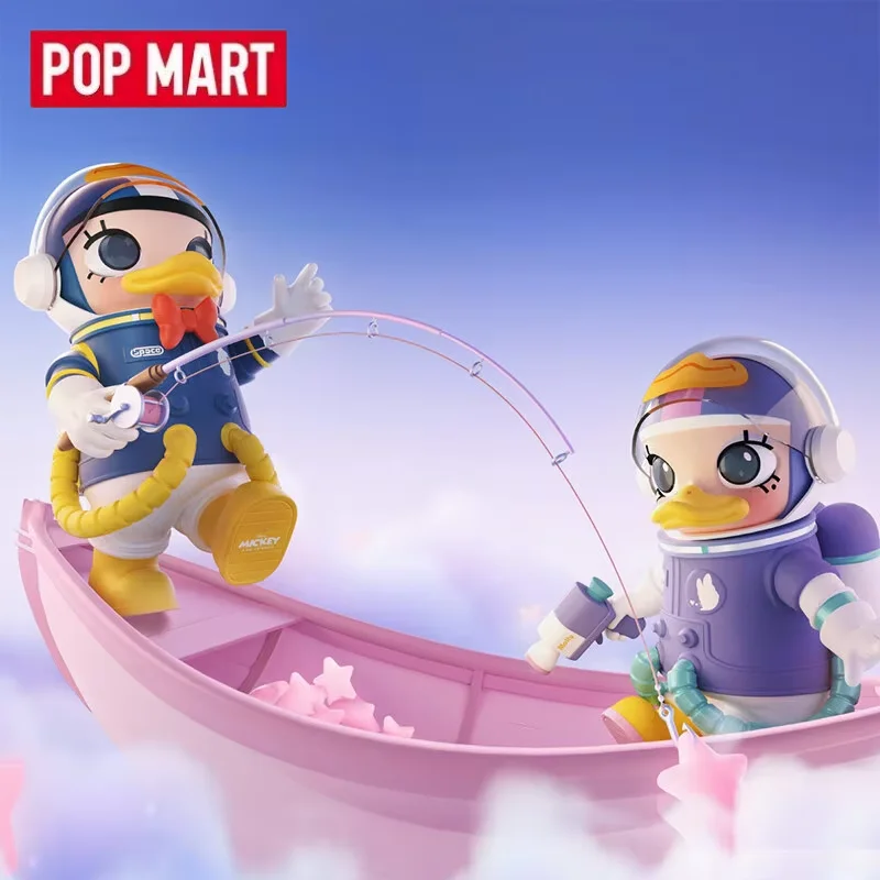 

POP MART MEGA SPACE MOLLY 400% серия «Дональд Дак и Дейзи», оригинальная глухая коробка, сюрприз, загадочная коробка, аниме-фигурка, украшения, статуэтки