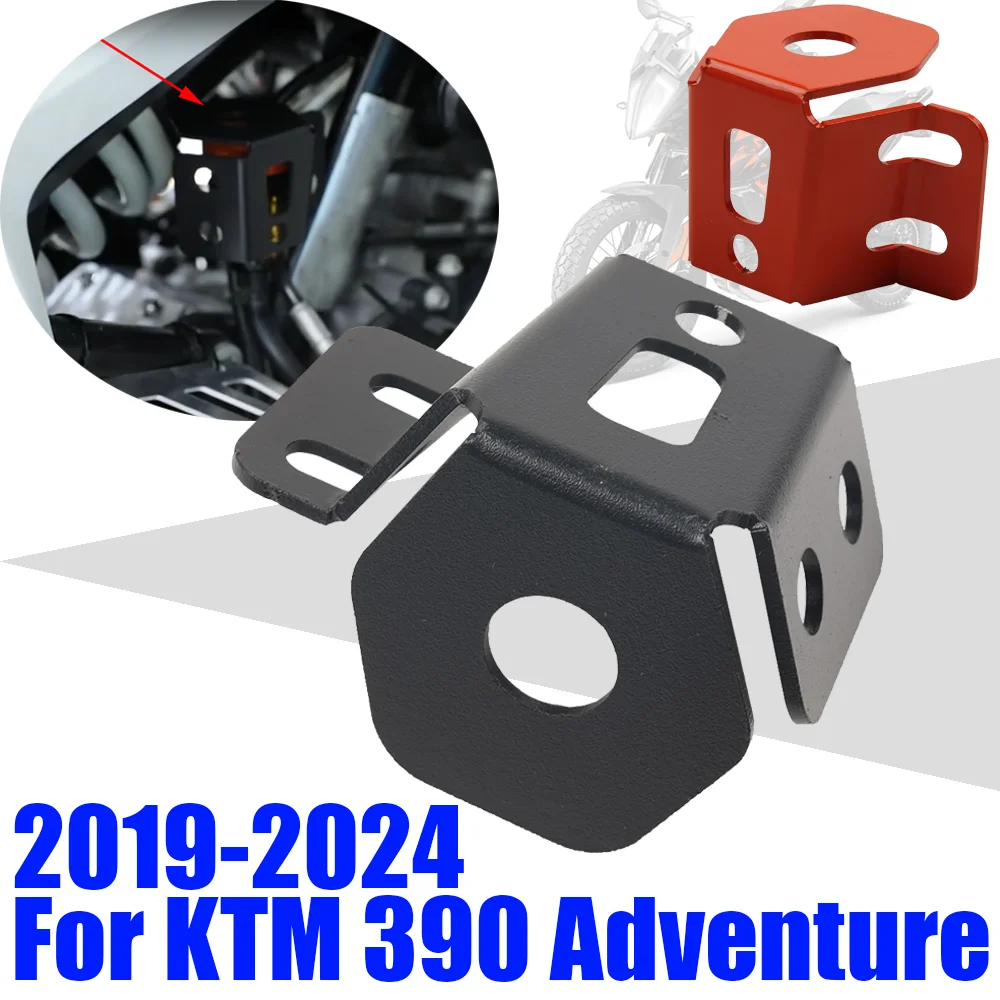 FOR KTM 390 Adventure ADV 390ADV 2019 - 2024 Motorcycle Accessories Rear Brake Fluid Reservoir Guard Cover Oil Tank Protector