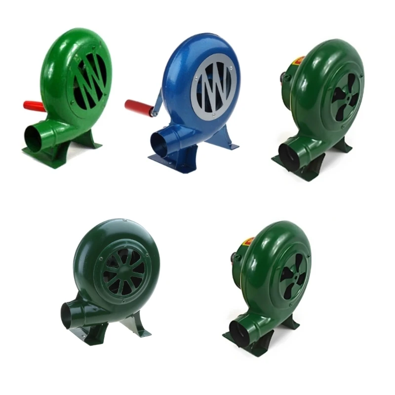Air Blower with Manual Handle Speed Control for Outdoor Barbecue Camping Hiking