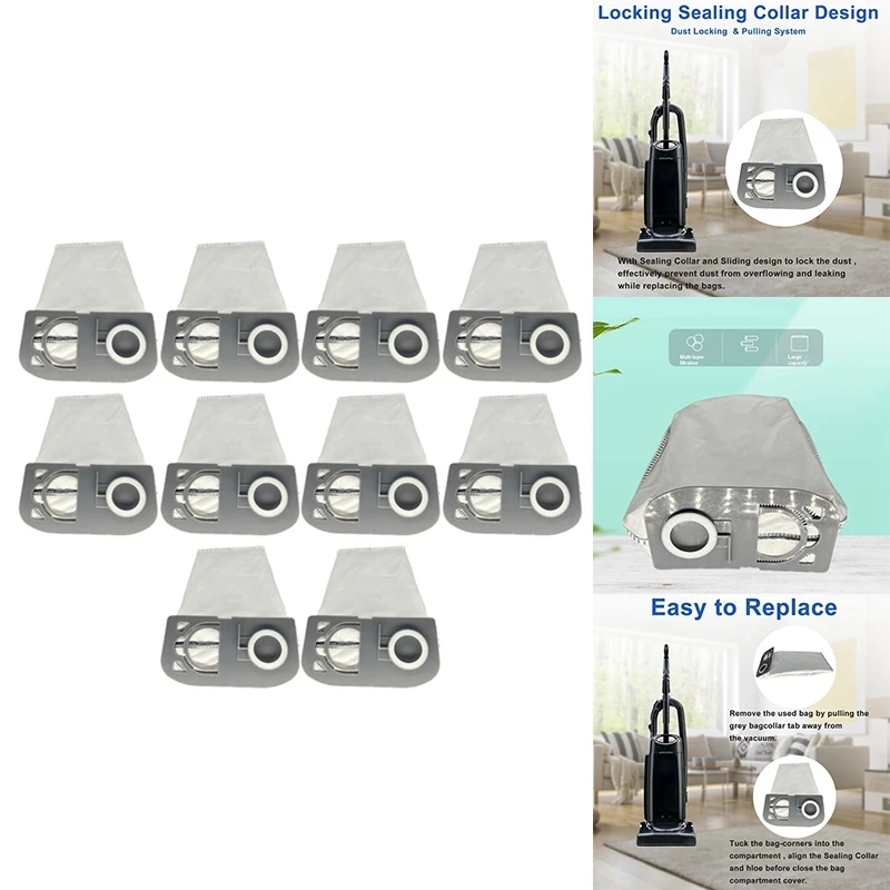 أكياس غبار بديلة لسيارة ريككار ، مكنسة كهربائية ، جزء مرشح مستقيم ، سلسلة R25 ، R25S ، R25D ، R25P ،