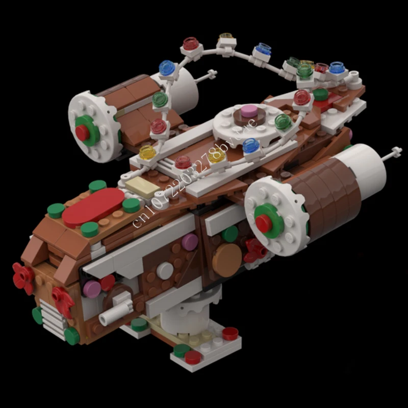 

371 шт., пряничный герб, космическая война, военный MOC, космический корабль, боевые пазлы, праздничная игрушка на Рождество, день рождения, подарок для детей в возрасте