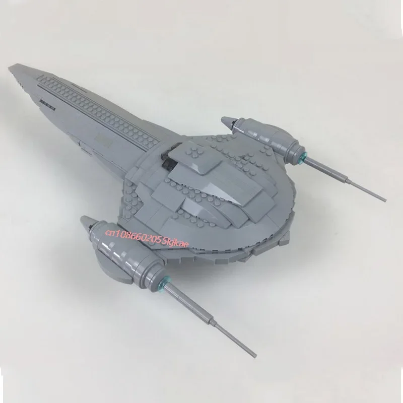 848 Uds. Película de batalla de estrellas MOC tipo J Nubian Naboo modelo de barco espacial real DIY ideas creativas juguete para niños ensamblaje rompecabezas regalo de cumpleaños