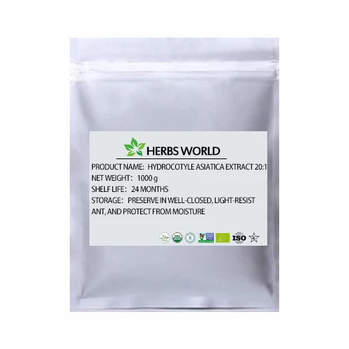 100 -1000g gotu Kola / polvo de Centella asiatica 20: 1, reconstrucción de la piel, antienvejecimiento, blanqueamiento, reparaci