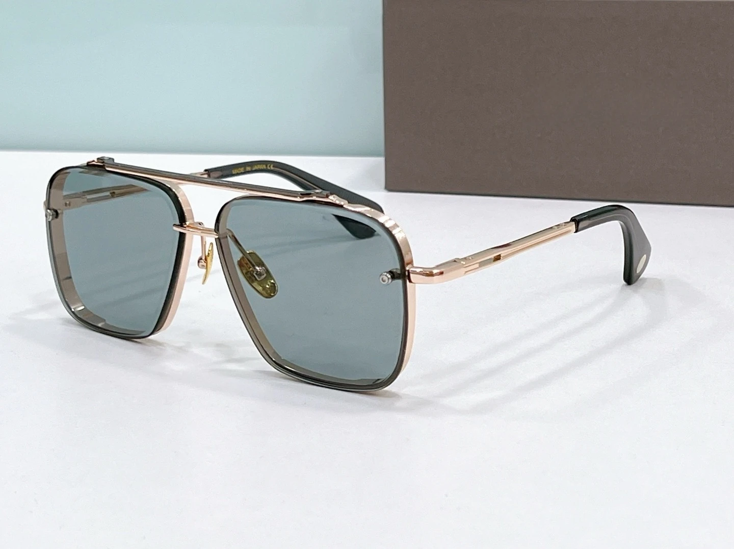 DITAA MACH-SIX LIMITED Luxe Designer Merk Mannen Zonnebril vrouwen Pilot Legering Outdoor Brillen Shades Voor Zon