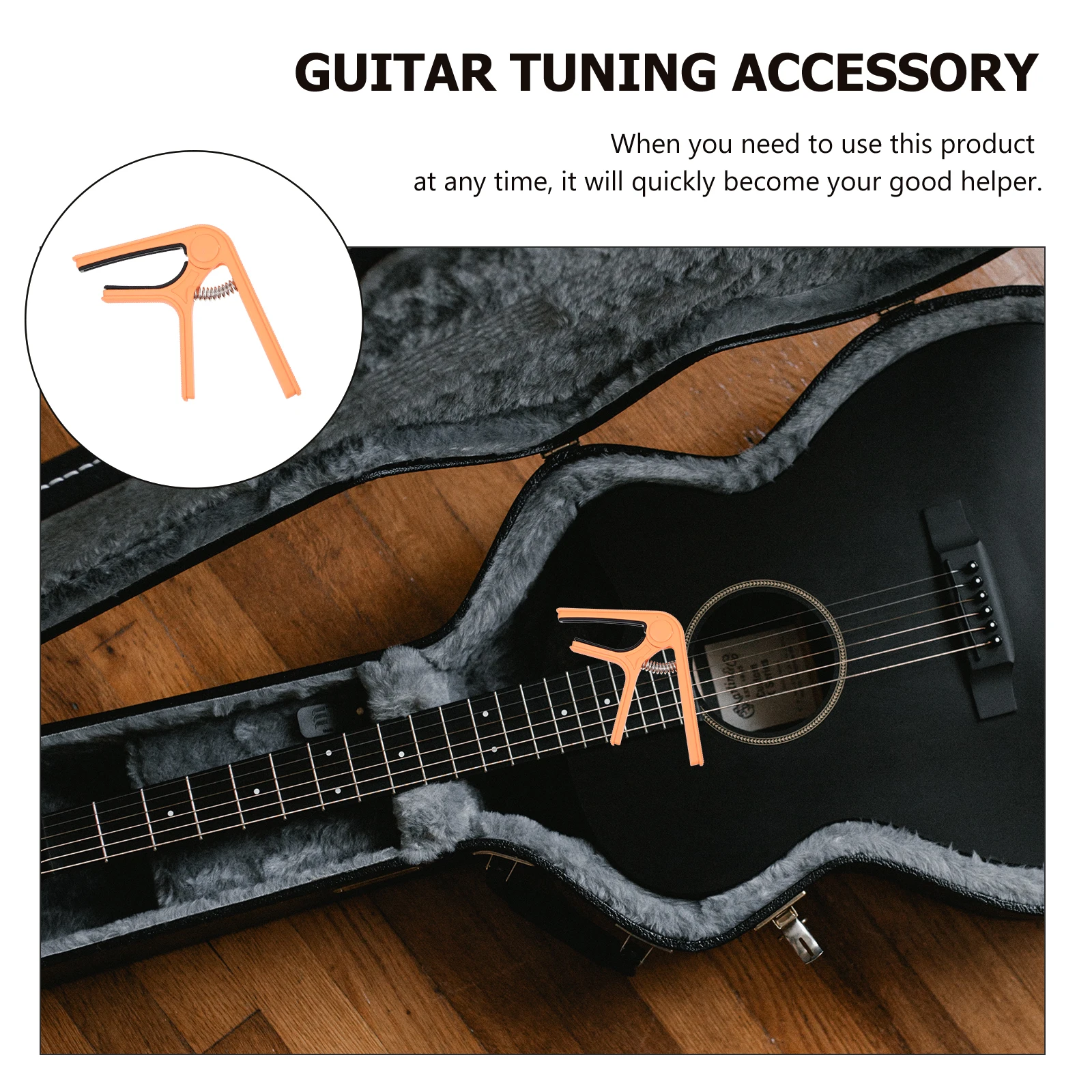 

Capo Guitar Part Accessory Clip for Acoustic Ukulele Base Plastic Steel Clamp Ton Clamps