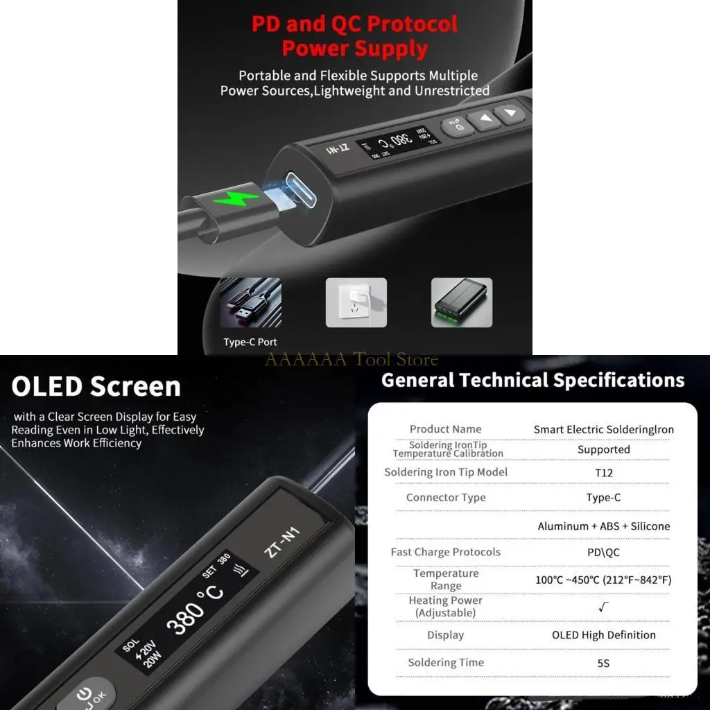 

A2BE High Effectiancy 96W Spending Iron Wearder для электроники и ремесленных кафедров