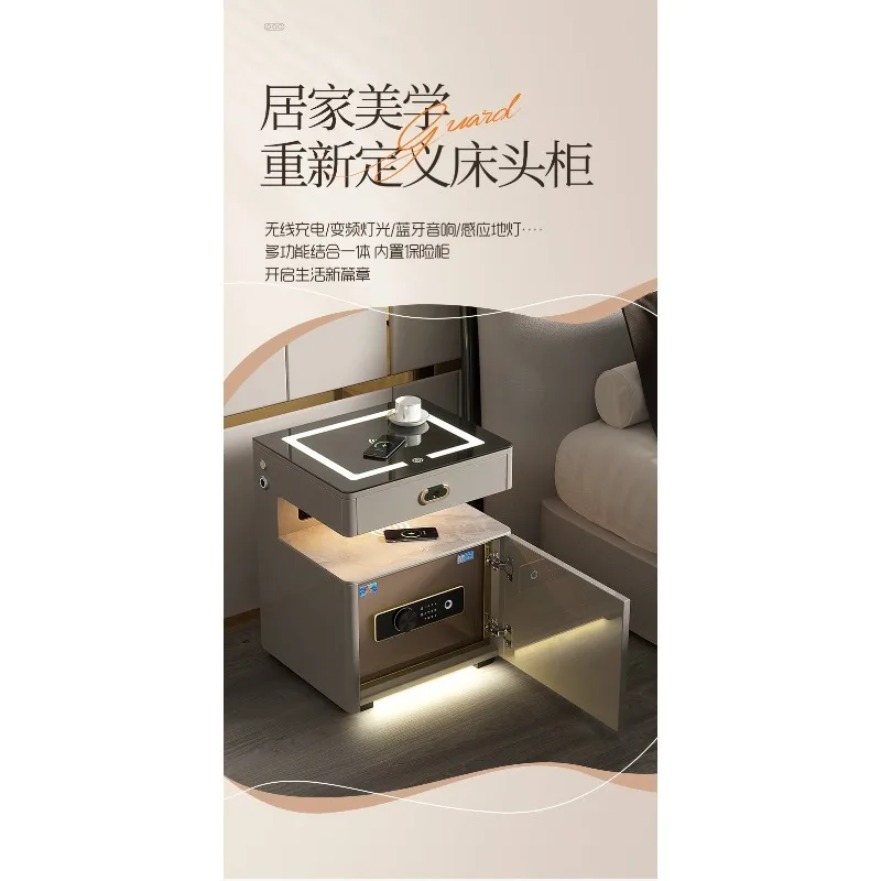 Safe: Home integrated hidden bedside cabinet safe