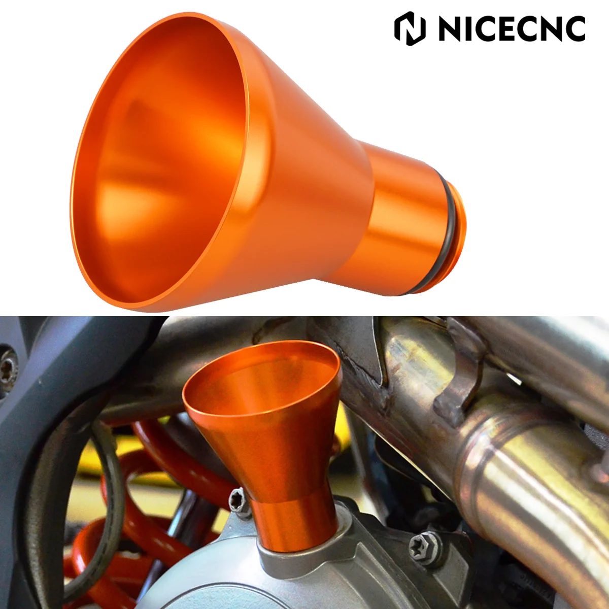 NICECNC For KTM EXC XCW 300 250 EXCF 250 350 450 500 Oil Filler Refueling Funnel XC SX 125 150 200 250 300 350 400 450 2001-2022
