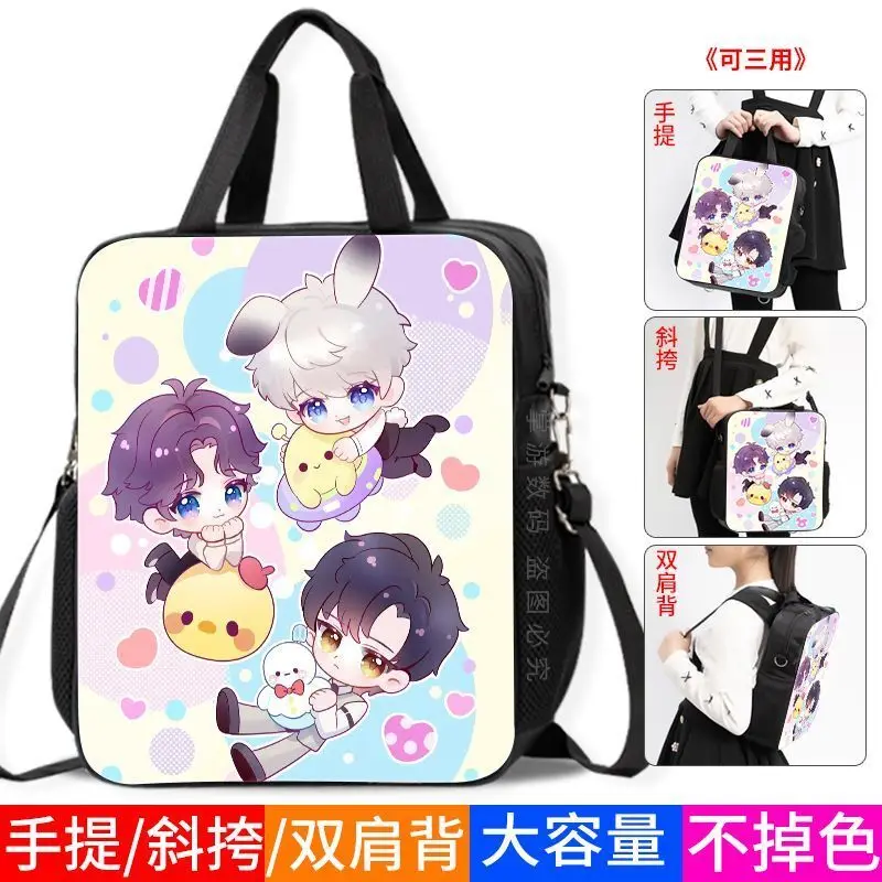 Love And Deep Space High-Value Simple Unisex Tutoring Bag Cartoon Q Version Large Capacity Spine Protection Backpack Trendy Ani