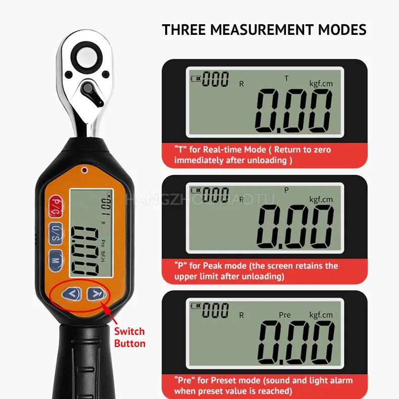 Universal Truck Wheel Automatic 3/4 1 2 3/8 Eletronic Digital Angle Torque Wrench in China