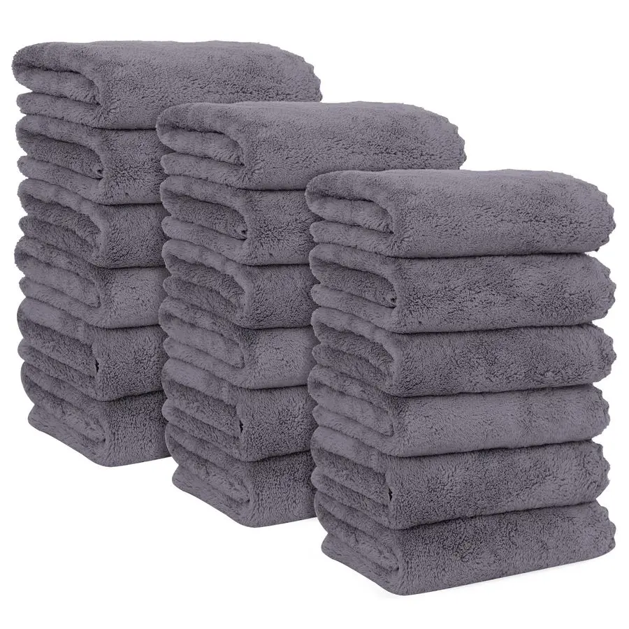 

18 упаковок полотенец для рук премиум-класса, быстросохнущие полотенца из микрофибры, кораллового бархата, очень впитывающие, многоцелевые, для использования в отеле, в ванной, Sh