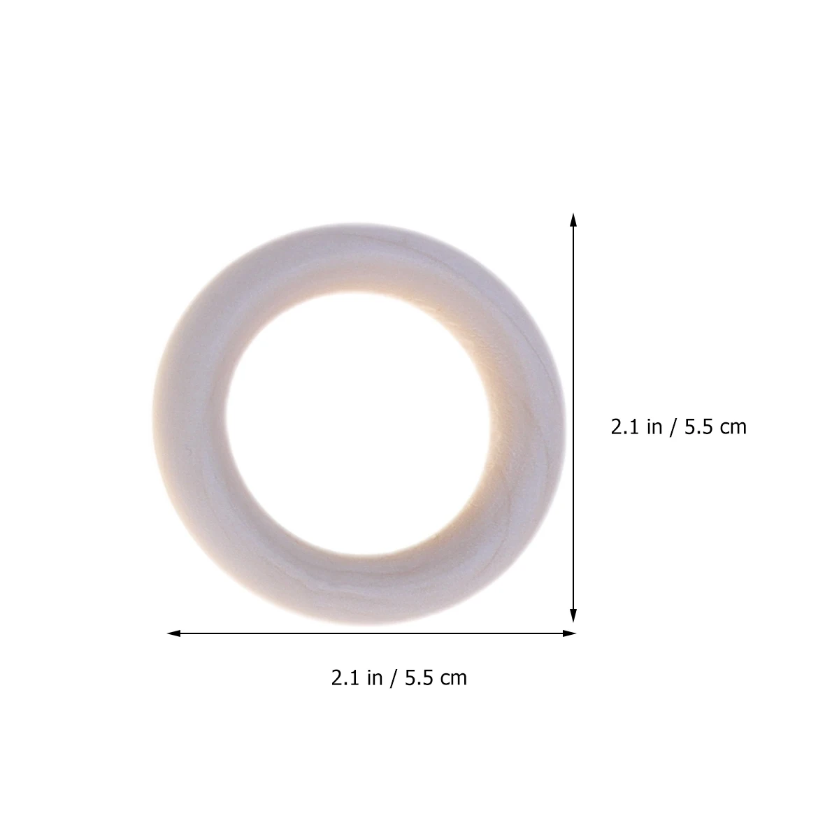 

20PCS 5.5CM DIY Craft Natrual Wood Ring Hanging Wooden Pendant Unfinished Circle for Handbag Connectors Jewelry Making