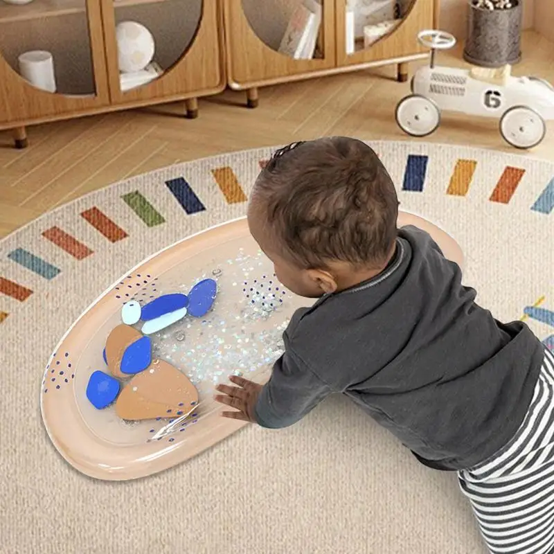 Alfombra grande de agua para jugar al bebé, tapete con pulverizador para playa, juguete de juego al aire libre, inflable de PVC, cojín grande y grueso, regalo para niños, 1 ud.