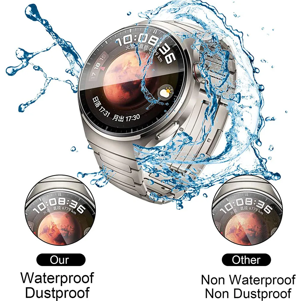 BEHUA لينة بولي TPU HD واضح فيلم واقية الحرس لهواوي ساعة 4 Watch4 برو Smartwatch حماية غطاء حامي الشاشة الكاملة