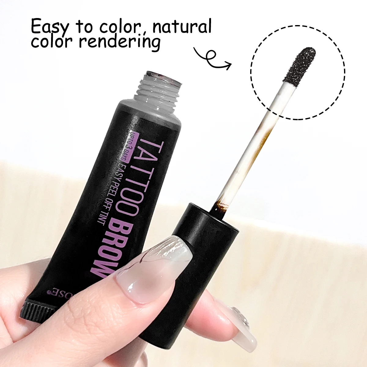 Color-Stay Peel-Off-Brauen gel: wasserdicht, schweiß resistent, mit einem drei dimensionalen, natürlichen Look und definierten, wilden Brauen
