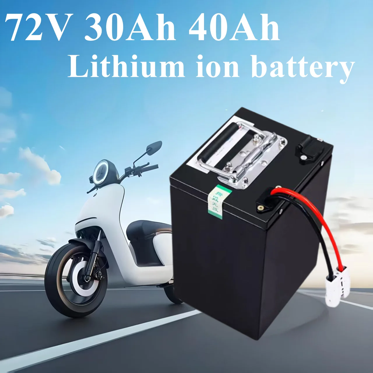 

72v 30Ah 40Ah lithium ion battery Pack range 200A / 100A BMS for 12000W 10000W 8000W 6000W 5000W 3000W controller vehicle