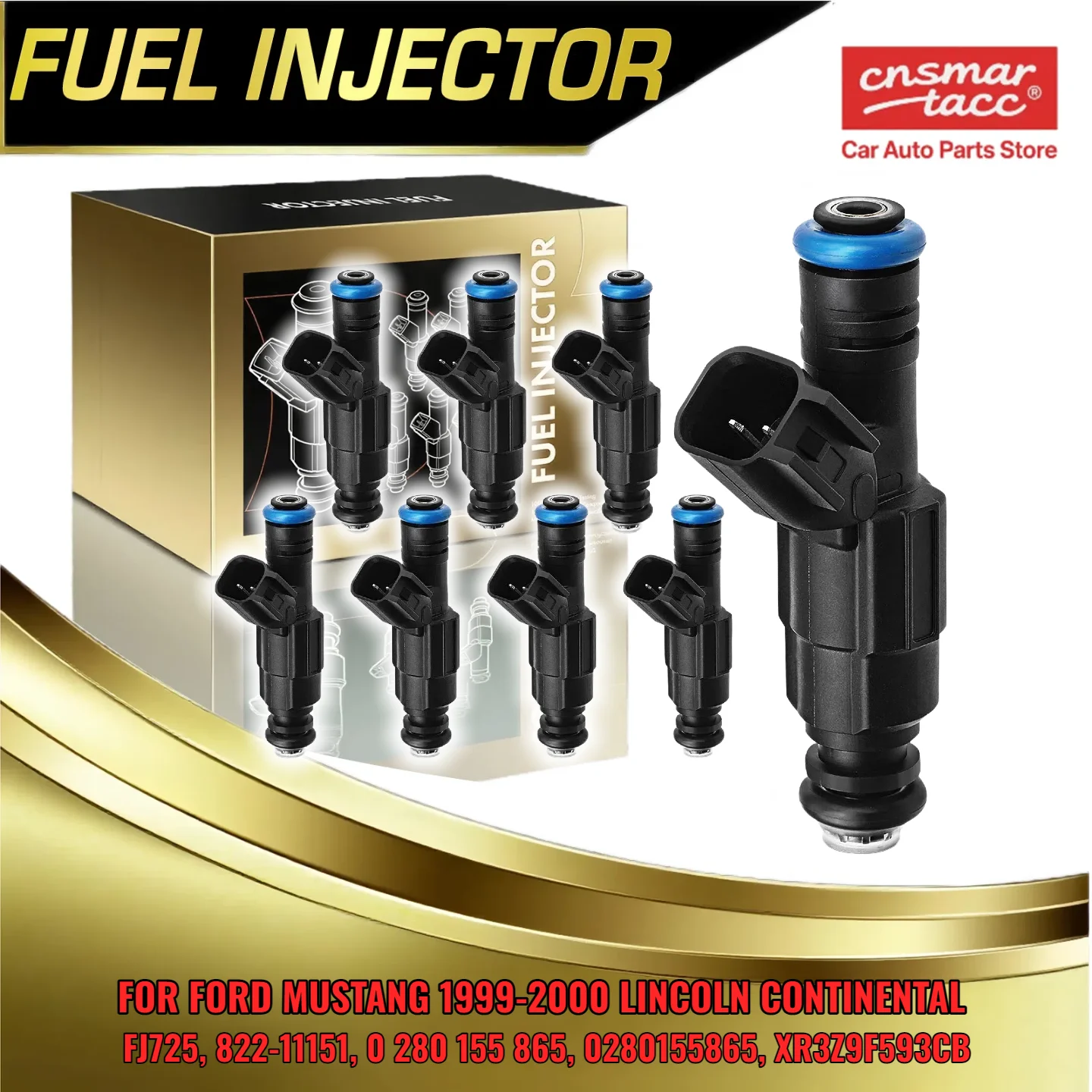 

8 шт. топливная форсунка для Ford Mustang 1999-2000 V8 4,6 л 5,4 л для Lincoln Continental 822-11151 FJ725 0 280 155 865 XR3Z9F593CB