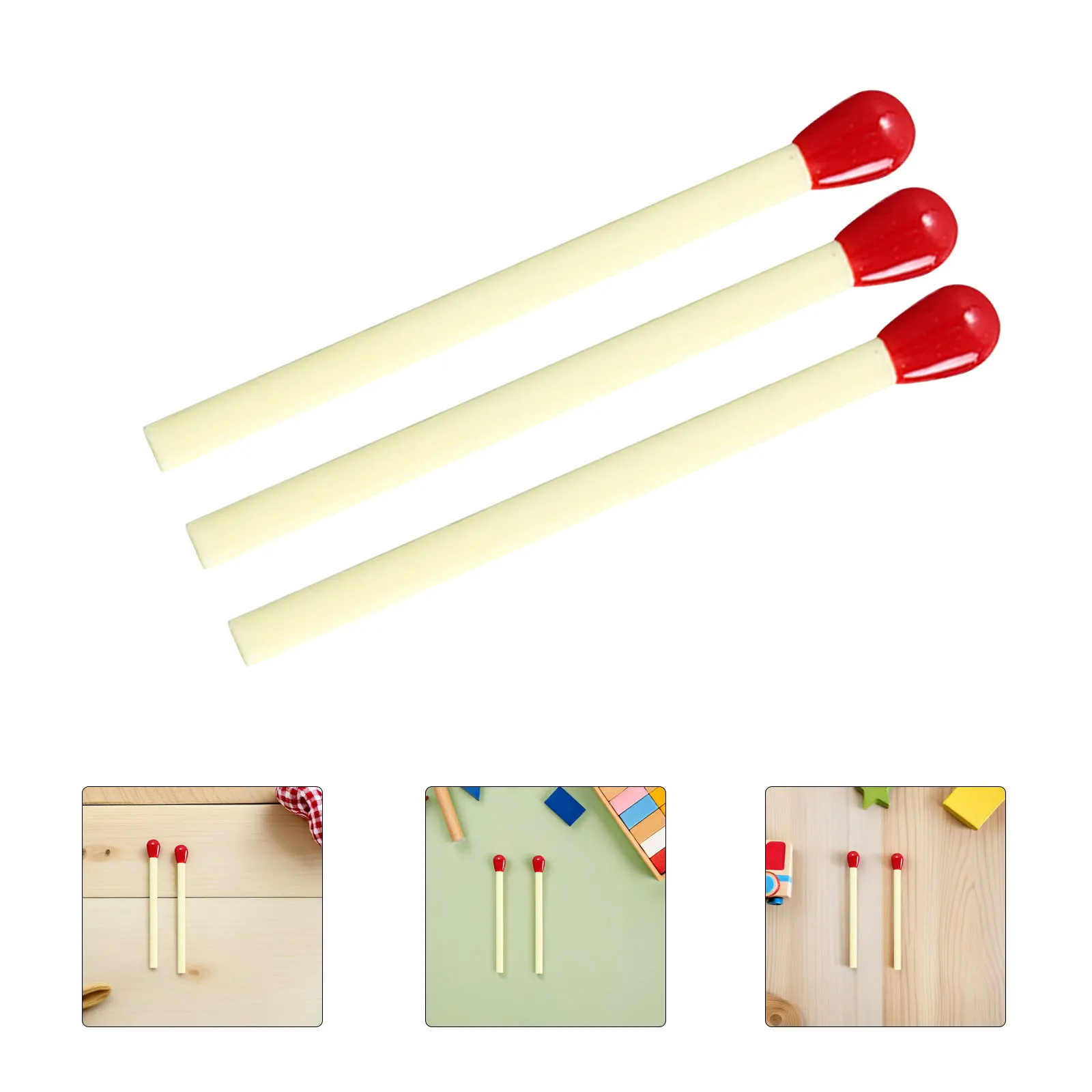 

40Pcs Match Ballpoint Pens Creative Cartoon Design Portable Writing Pens Smooth Ink for School Office Gifts Novelty Pen