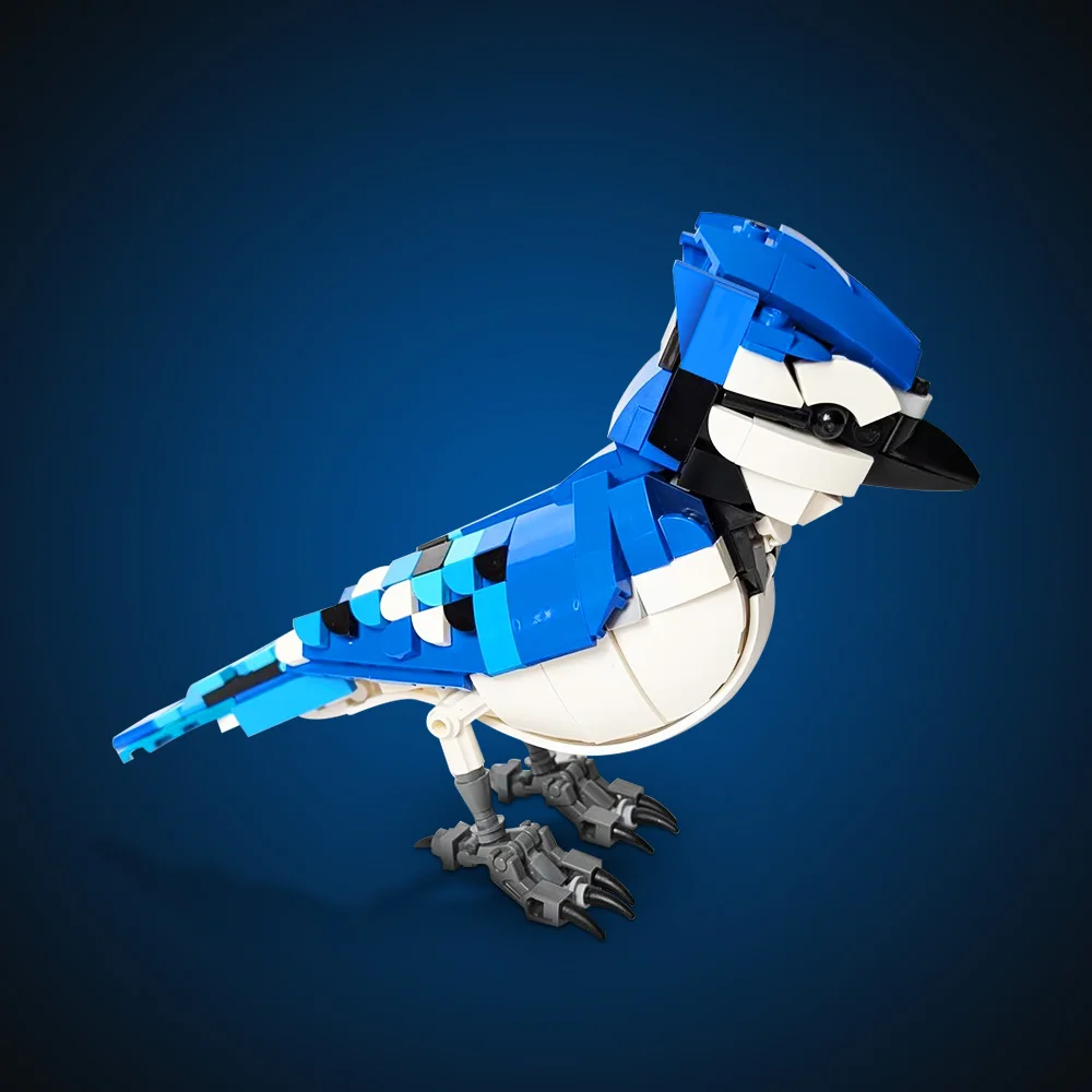

MOC Bluejay модель строительные блоки Bluebird 3D художественный орнамент домашнее животное DIY птица животное кирпич игрушка подарок мемориал