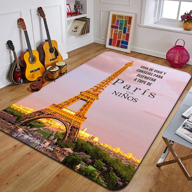 

E-Eiffel Tower Fashion Yoga Mat Non-Slip Carpet Bedroom Decoration Outdoor Carpet Bedroom Birthday Gift