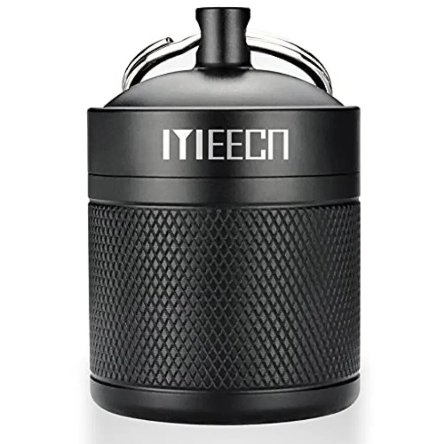 

Keychain Pill Holder, Box, Aluminum, Waterproof Container, Pill Organizer for Outdoor Travel Camping, Size: 1.6 x 1.6 x 2 in Bl