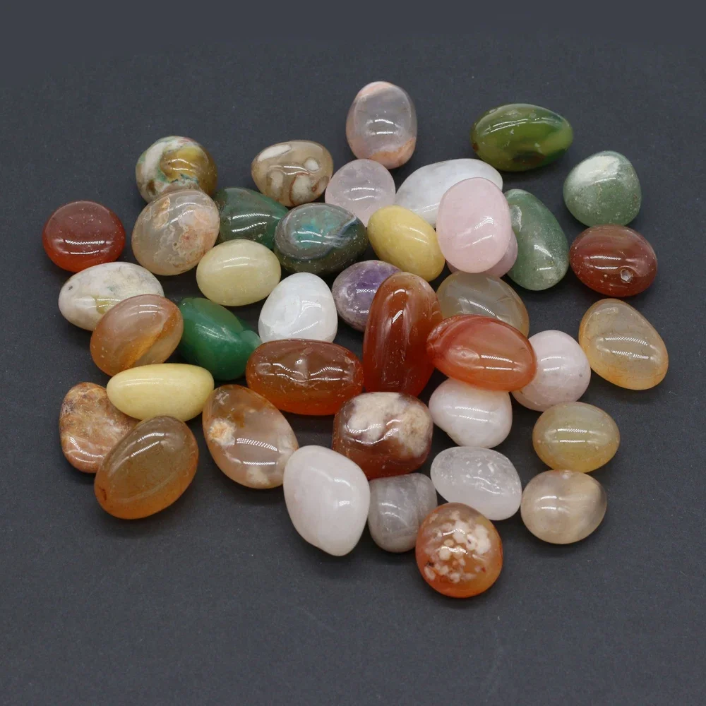 

200g Raw Natural Stone Color Random Rain Flower Stone Pebble Fish Tank Potted Home Decoration 20-30mm Jewelry Material