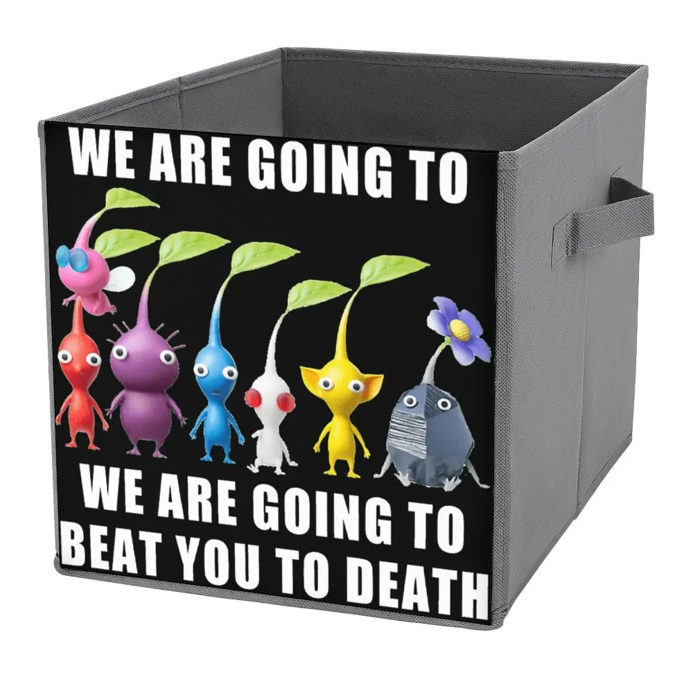 Storage Bins Pikmin Meme Print  Classic For Sale Folding Storage Box Multifunctional Portable Bedroom Storage Funny Graphic Towe