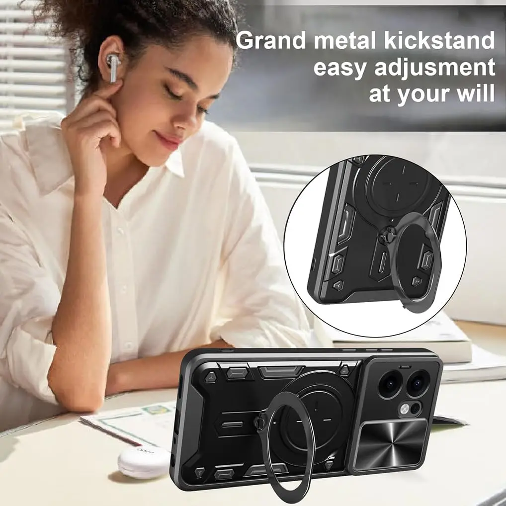 الغطاء الواقي ل ممن لهم رينو 14 13 14F 13F 13FS 5G Reno14 Reno13 F FS مع حامل حلقي حامل عدسة حماية Fundas كابا