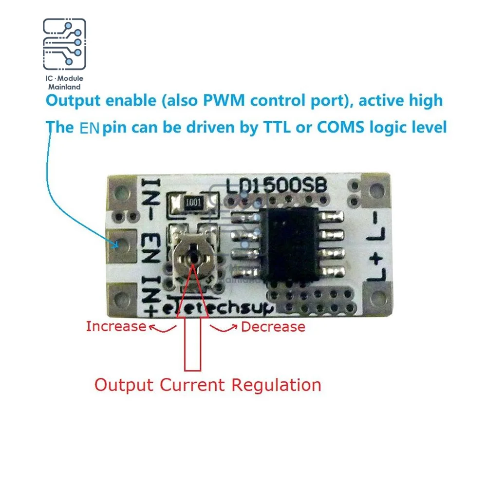 Светодиодный привод с регулируемым током DC 3.3V 3.7V 5V Светодиодный привод 28 - 1500MA Arduino Регулируемый модуль постоянного тока