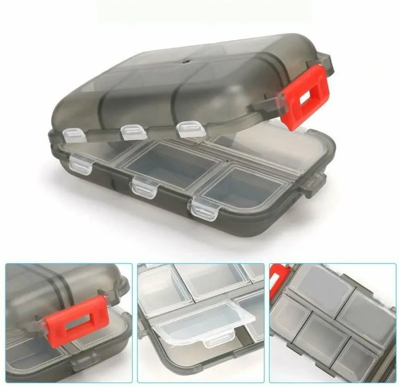 10 Grids Pill Case Portable Weekly Travel Pill Organizer Portable Pill Box Dispenser for Fish Oil Container Medicine Box