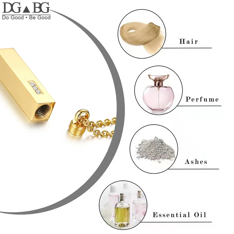 

Forever in My Heart" Zircon Locket Gift – 316L Stainless Steel Engravable Ashes Holder | Thoughtful Sympathy & Funeral Gift