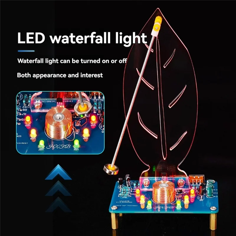 

A02F-Electromagnetic Swing DIY Electronic Kits Magnetic Levitation Moving Flowing Lights Soldering Practice Loose Parts