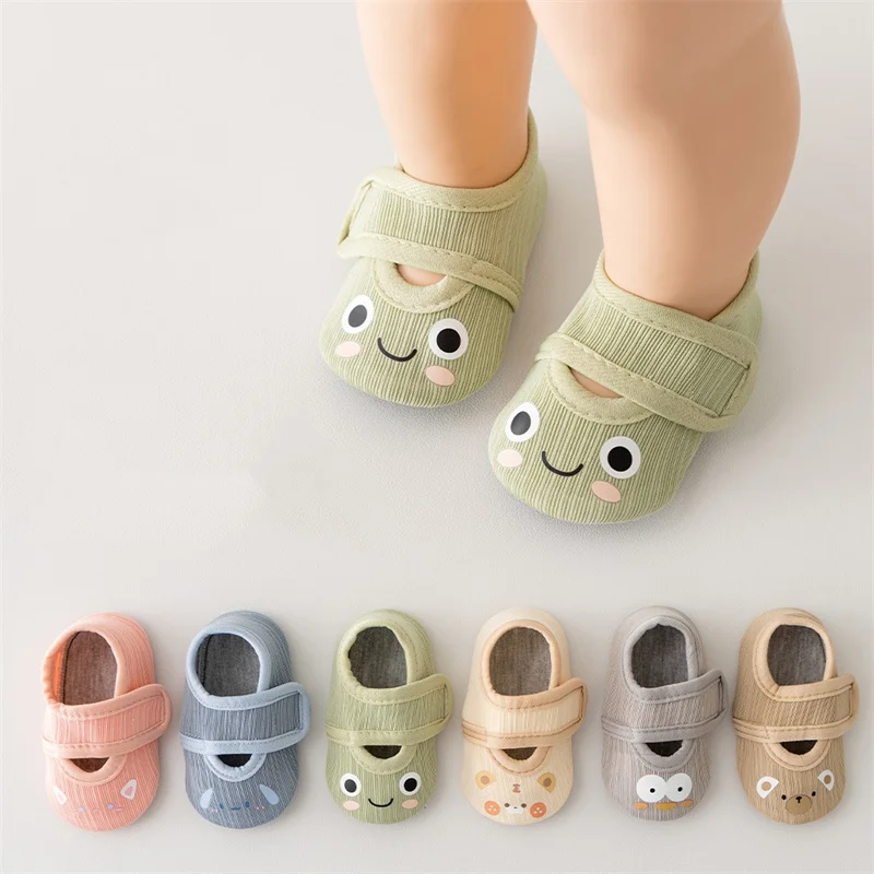 Spring Summer Baby Floor Shoes For Boys Girls Cute Cartoon Children's First Walkers Toddler Soft Soled Anti slip Shoes For Kids