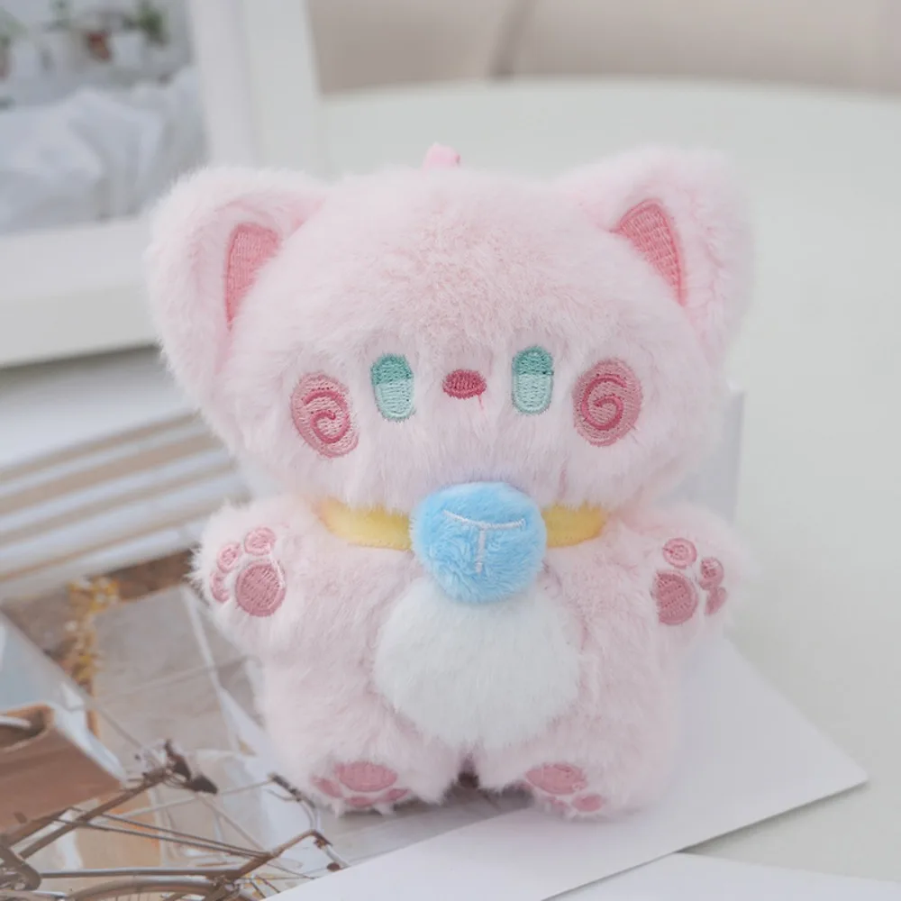 

Kawaii обнимающий кофейный кот плюшевый брелок мягкий милый кот плюшевая кукла пушистый Ins животное плюшевый брелок для детей