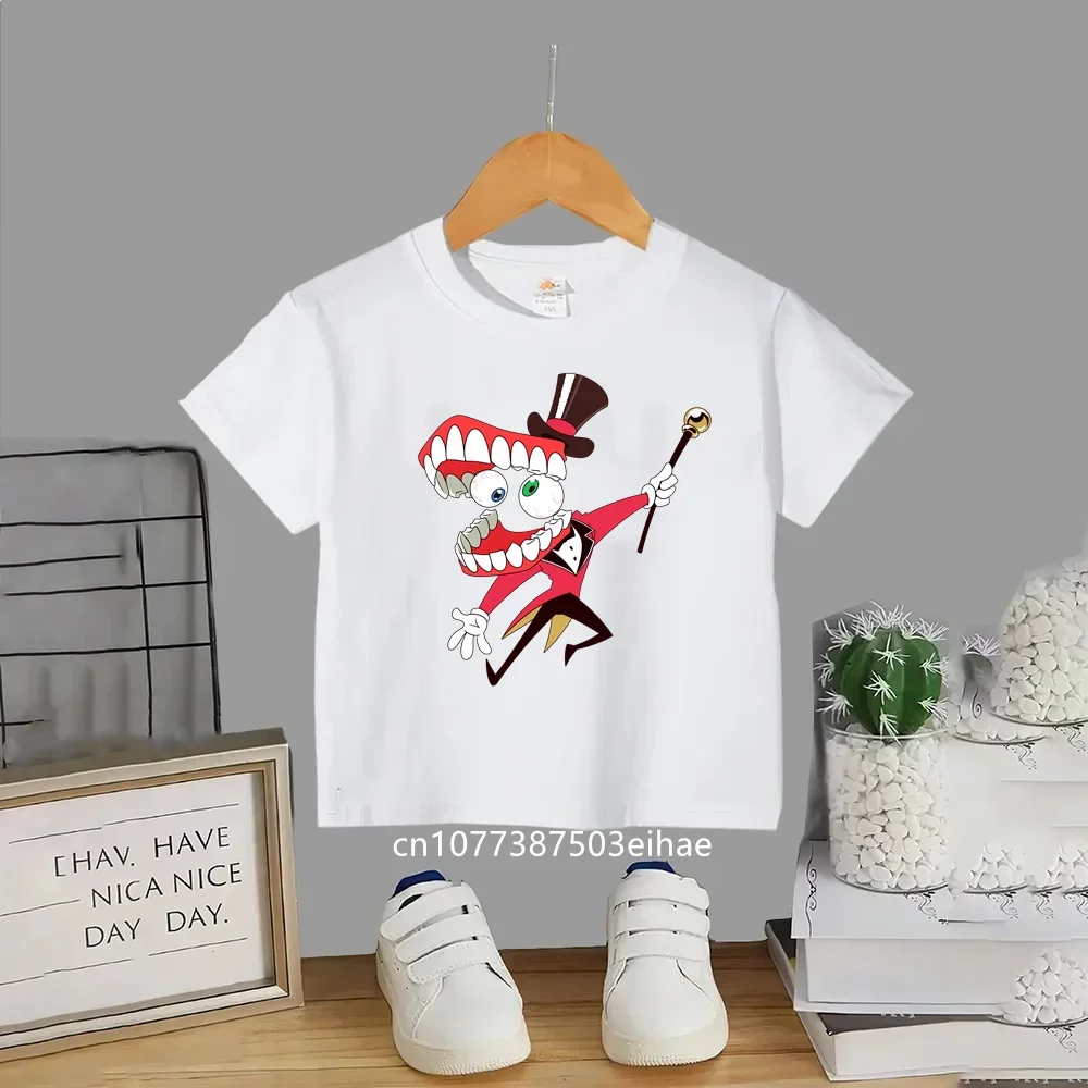 The Amazing Digital Circus Kids Summer Cotton Tees, Anime Short Sleeve Tops, Perfect Gift for Boys Girls Daily Outdoor Wear