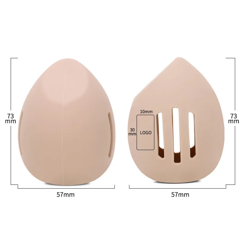 1/3Pcs Makeup Sponge Silicon Holder Breathable Beauty Egg Organizer Travel Protable Sponge Blender Storage Case Puff Box