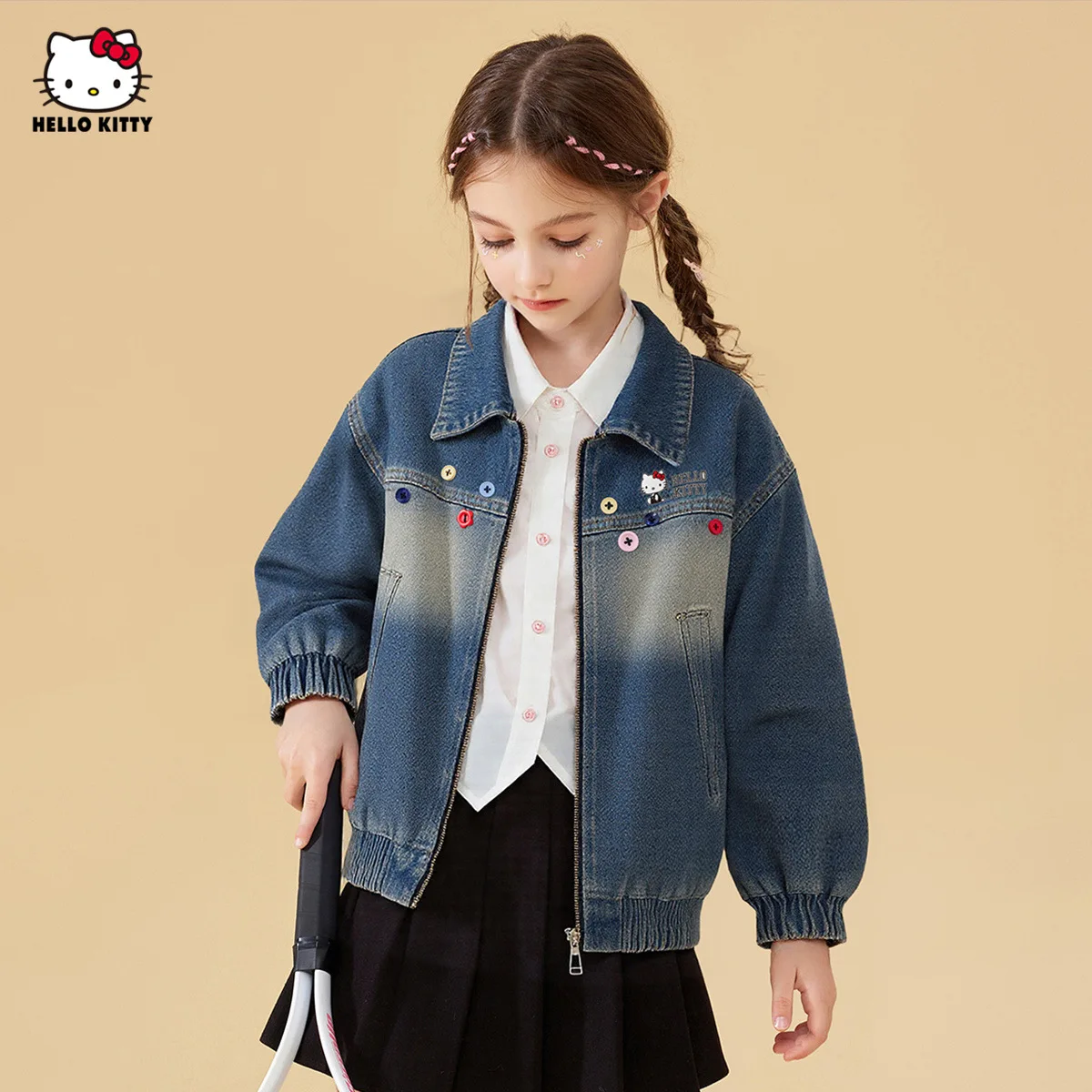 sanrio-girl-fashion-coat-hello-kitty-new-autumn-models-kuromi-cute-gift-leisure-comfortable-cartoon-sweet-cowboy-loose-coat
