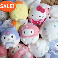 Sanrio Kawaii Hello Kitty Melody Decompression Kuromi Cinnamoroll Stress Relief Squishy Anime Cartoon Children's Hand Pinch Toy