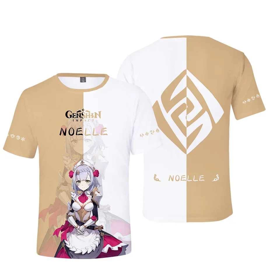 Genshin - Men's and Women's 3D Impact T-shirt, Cosplay Set for Kazuha, Hutao, Sanyo, Planet, Ayaka, Beidou, Chongyun