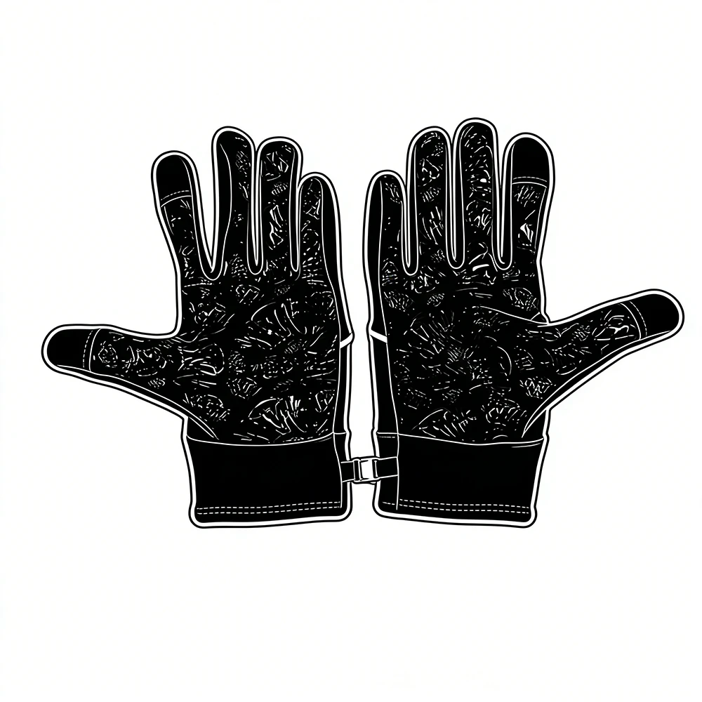 SY-153    No Trace Gloves Black Reflection Street Mitten Sport Unisex Winter Thermal Cycling Biking Touchscreen Compatible