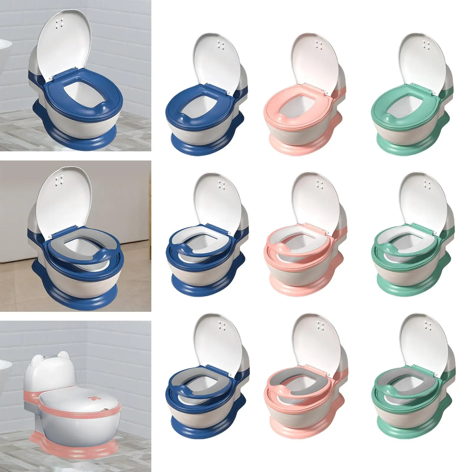 

Горшок для унитаза, противоскользящий горшок для путешествий, настоящий горшок для спальни в отеле