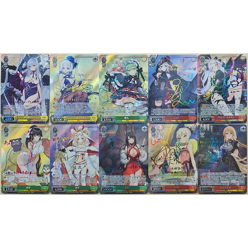 Anime bogini historia DIY ACG Weiss Schwarz gra karta kolekcjonerska Shinano Taiho Atago Noshiro Louis zabawki dla chłopców prezent urodzinowy