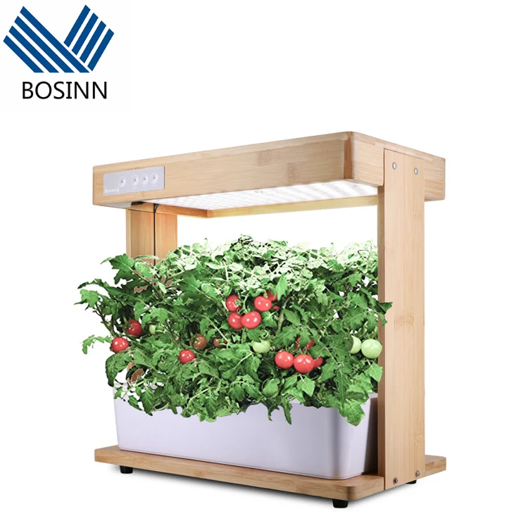 Hydroponic Planter Box Soilless Culture Flower Kitchen Basket LED Grow Lights Desk Aquaponic Full Spectrum Grow Lamp