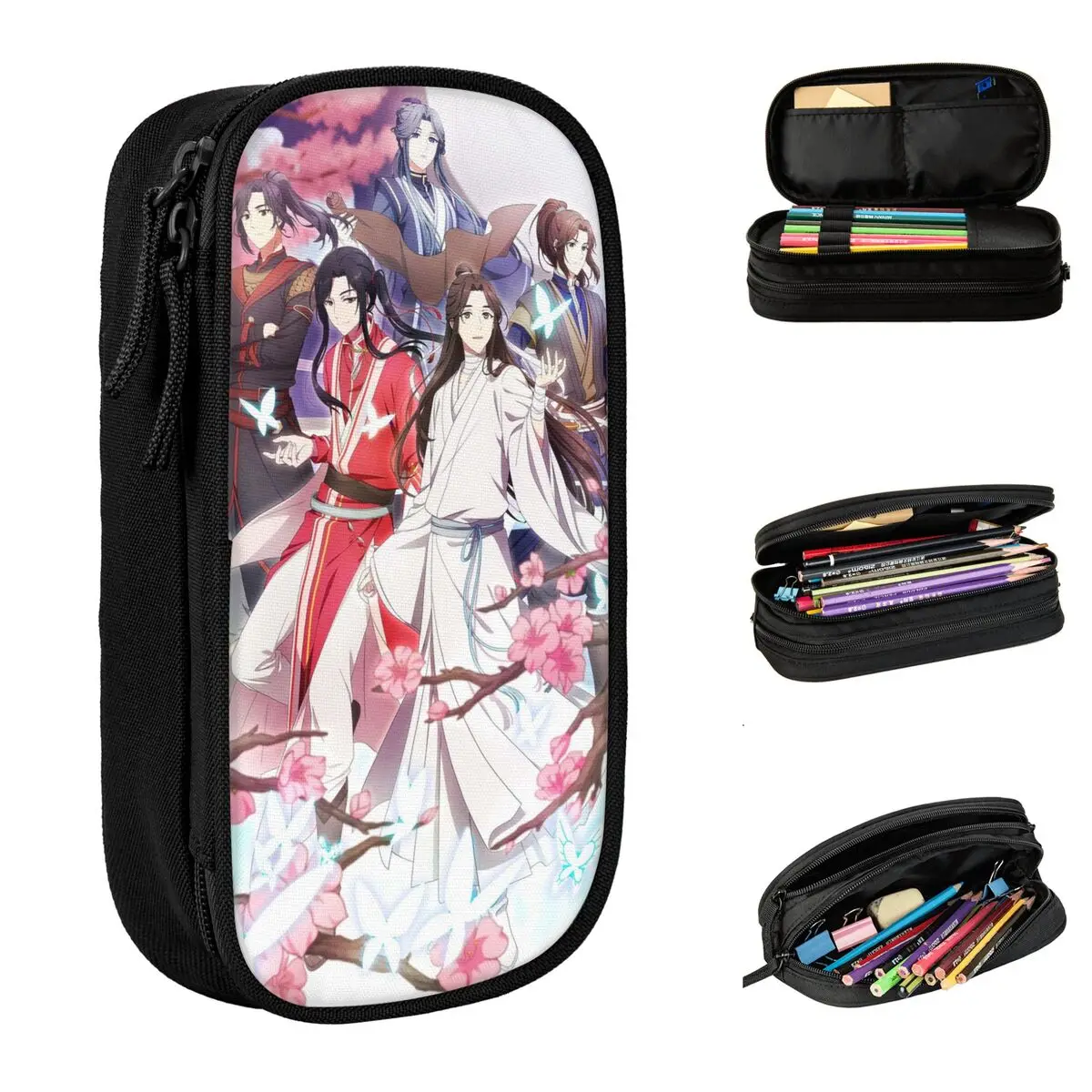 Estuche para lápices Yaoi Blessing oficial del cielo, caja de lápices Lgbt de Anime, caja de bolígrafos para niña y niño, bolsas de lápices, suministros escolares, papelería