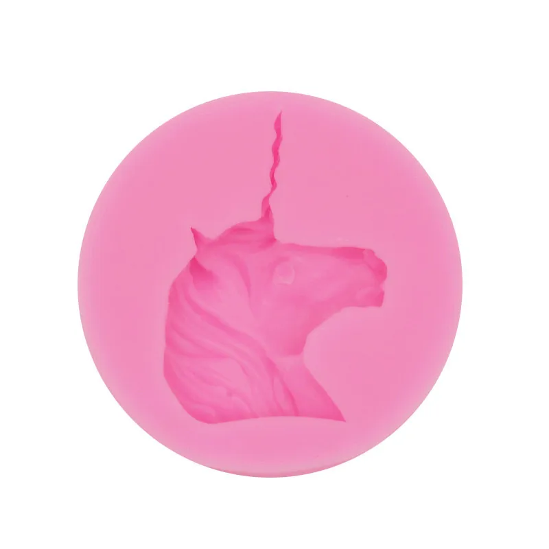 Handmade DIY Aromatherapy Gypsum Unicorn Beast Horse Silicone Mold Fragrant Stone Pendant Cute Mould