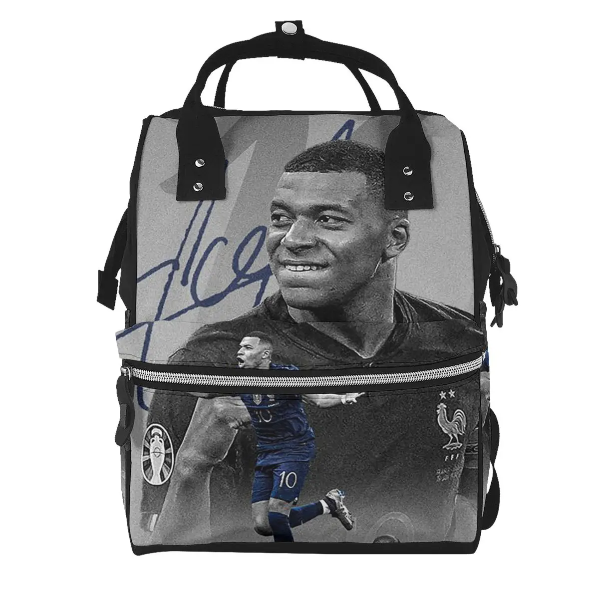 Football KM Mbappe Soccer Student Backpack School Bag Hiking Travel Daypack for Men Women Bookbag Shoulder Bags